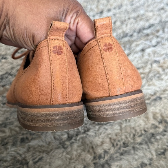 Lucky Brand LP-EFINNIA Brown Lace-Up LEATHER OXFORDS Shoes SZ 9.5 - Picture 4 of 9